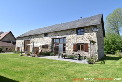 Grange aménagée avec goût